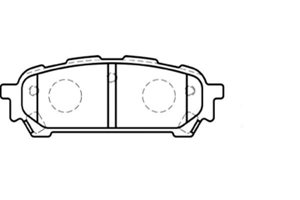 KAVO PARTS Комплект тормозных колодок, дисковый тормоз BP-8019